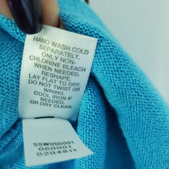 J. Jill Blue Linen Blend Draped Open Front Cardigan L Airy Soft Relaxed Modest - Picture 8 of 11